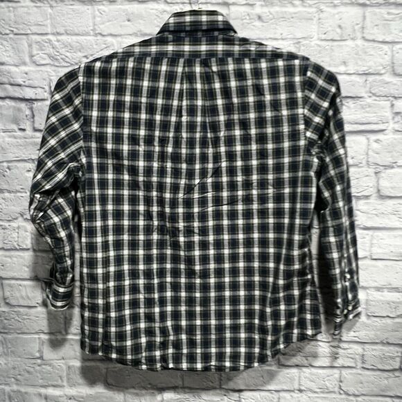 Brooks Brother Mens Blue‎ Plaid Regent Thermal Lined Cotton Button Up Size Large - Picture 3 of 9